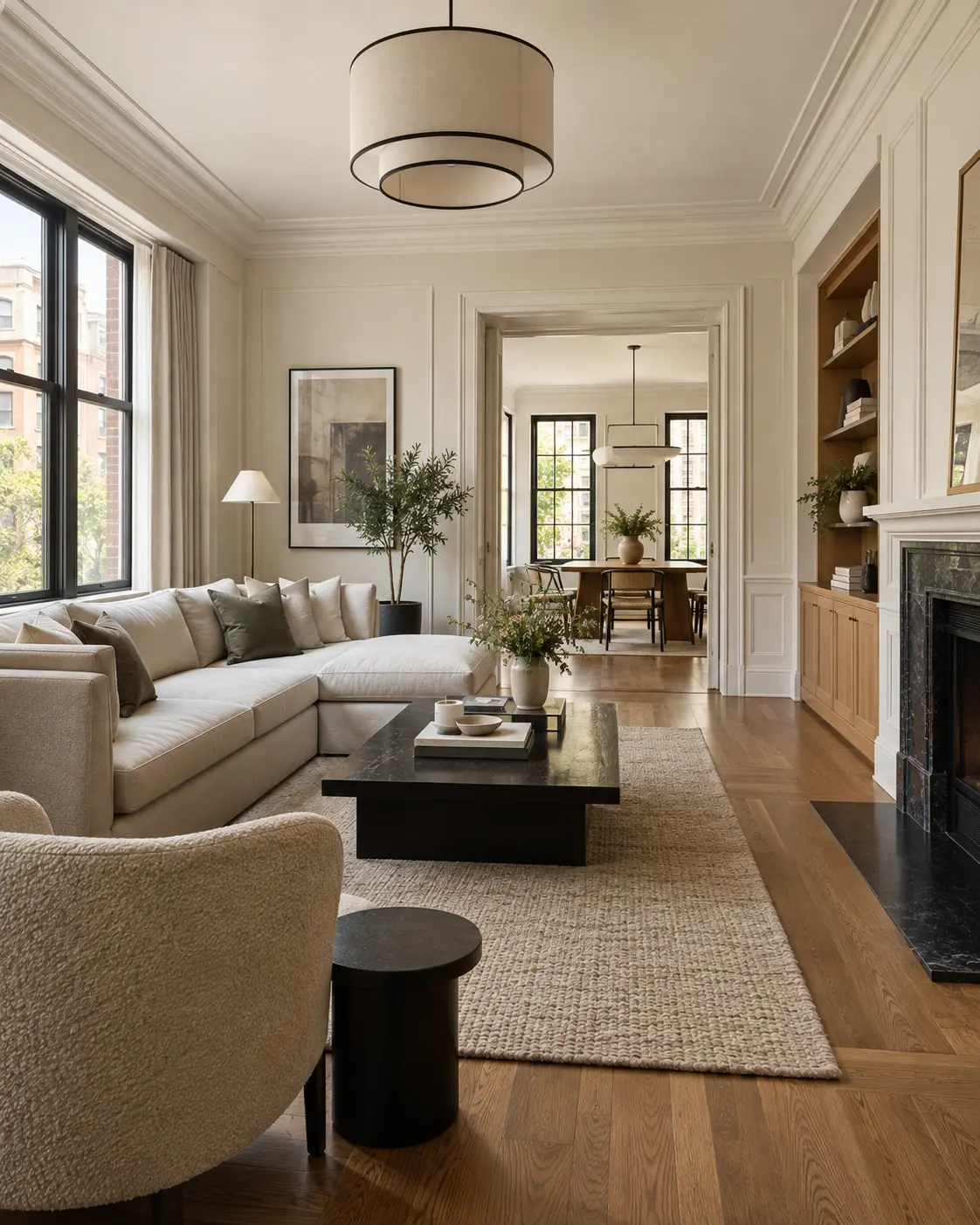 Concept preview of a refined residential renovation